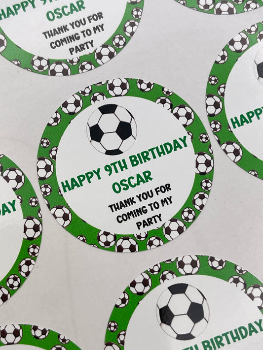 Personalised Football Stickers