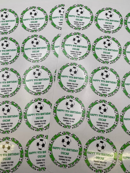 Personalised Football Stickers